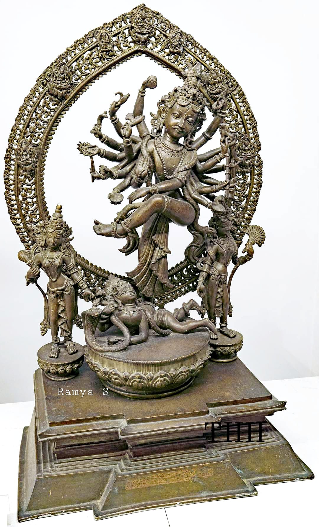 Rare Natarajar Statue with 20 arts at Nepal Museum-Stumbit Lord Shiva